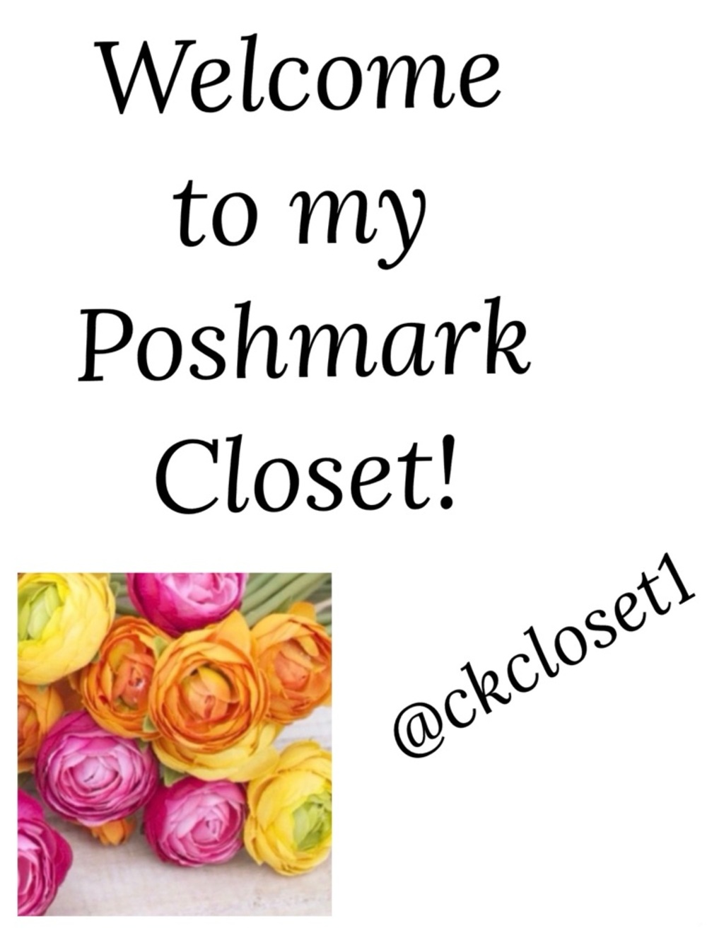 Welcome to my Closet!